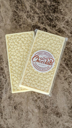 White Chocolate Slab - Hearts (85g)