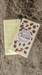 White Chocolate with Cranberries (100g)