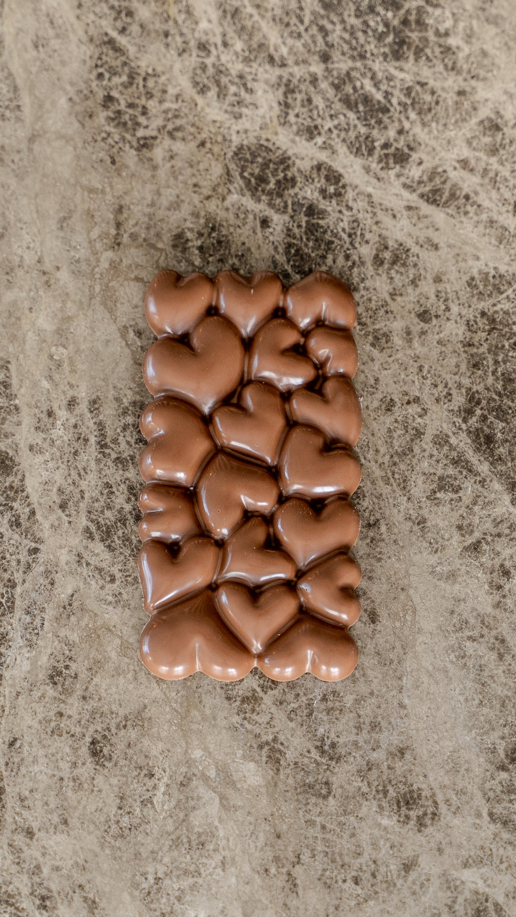 Milk Chocolate Slab - Bubble Heart (85g)