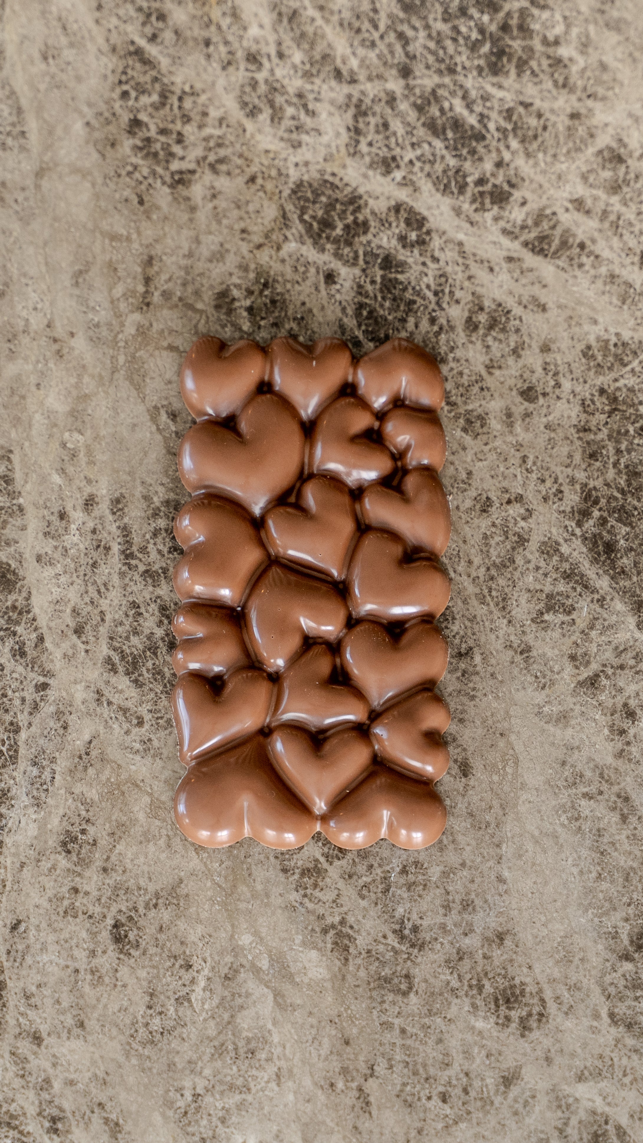 Milk Chocolate Slab - Bubble Heart (85g)