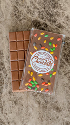 Milk Chocolate with Candy Sunflower Seeds (100g)